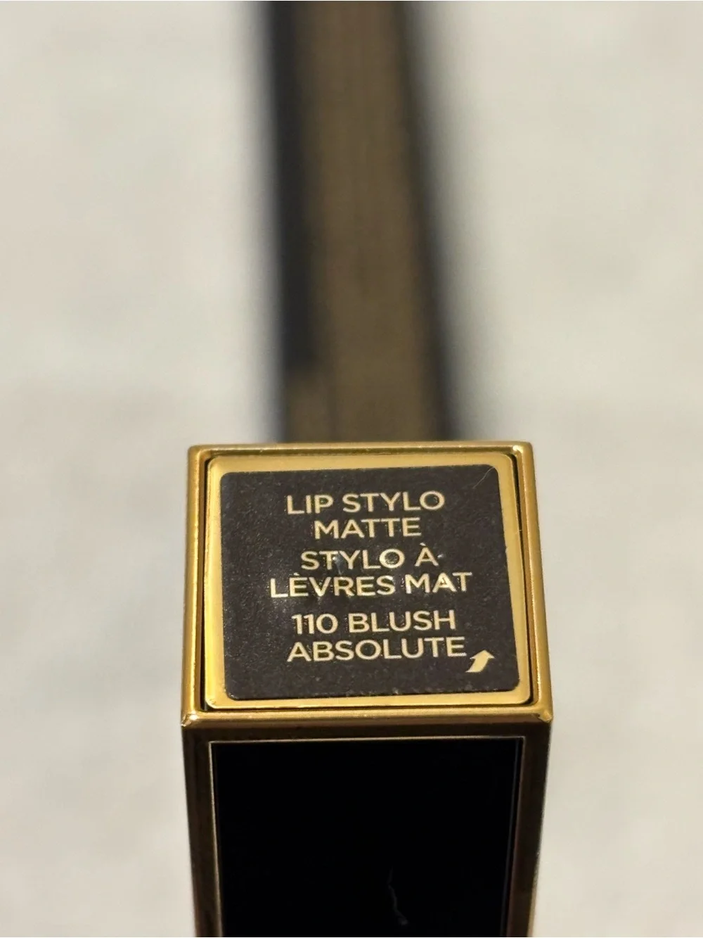 Tom Ford Lip Stilo Matte Lipstick in Deep Brown with Gold Trim